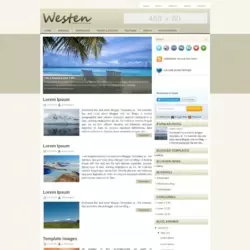 Westen Blogger Template