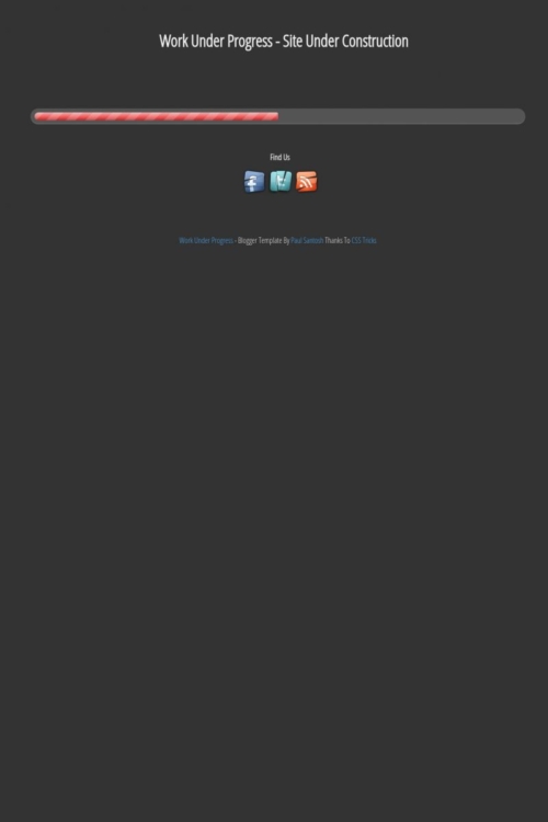 Work Under Progress Blogger Template - BTemplates