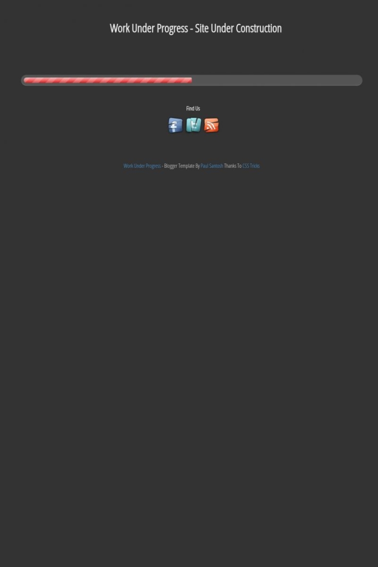 Work Under Progress Blogger Template - BTemplates