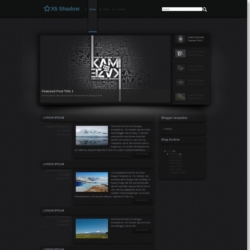 X5 Shadow Blogger Template