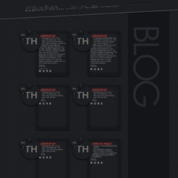 X7 Blue Black Blogger Template