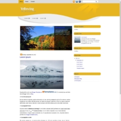 Yellowing Blogger Template