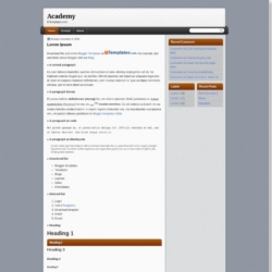 Academy Blogger Template