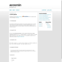 Acosmin Blogger Template