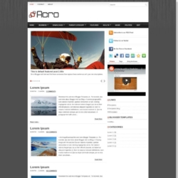 Acro Blogger Template