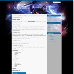 Action Games Blogger Template