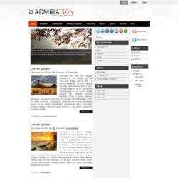 Admiration Blogger Template