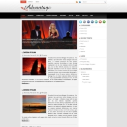 Advantage Blogger Template