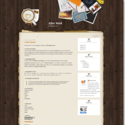 After Work Blogger Template