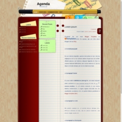 Agenda Blogger Template