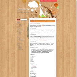 Air Balloons Blogger Template