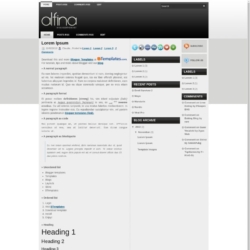 Alfina Blogger Template