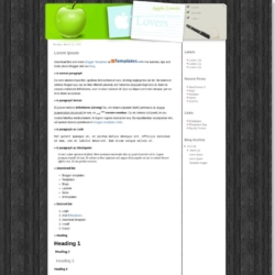 Apple Lovers Blogger Template