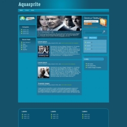 Aquasprite Blogger Template