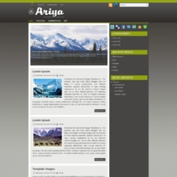 Ariya Blogger Template