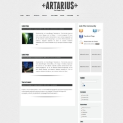 Artarius Blogger Template