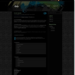 Arto Blogger Template