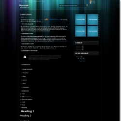 Aurorae Blogger Template