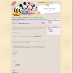 Baby Disney Blogger Template