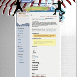 Baseball Japanese Soul Blogger Template