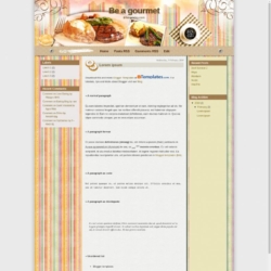 Be a Gourmet Blogger Template