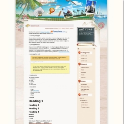 Beach Ahead Blogger Template