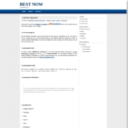 Best Now Blogger Template