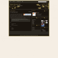 Black Brown Art Blogger Template