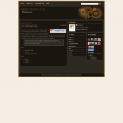 Black Brown Pop Blogger Template