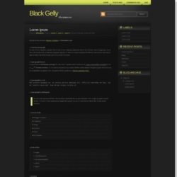 Black Gelly Blogger Template