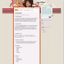 Black Pearl Blogger Template