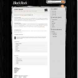 Black Rock Blogger Template