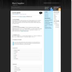 Black Sapphire Blogger Template