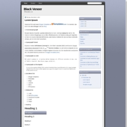 Black Veneer Blogger Template