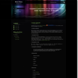 Black Wave Blogger Template