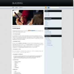 BlackMag Blogger Template