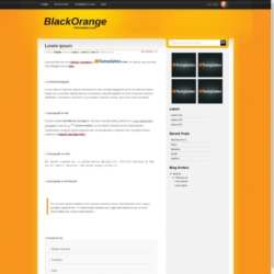 BlackOrange Blogger Template