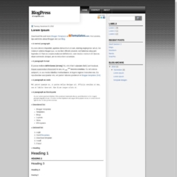 BlogPress Blogger Template