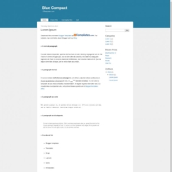 Blue Compact Blogger Template