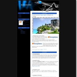 Blue Dark Frog Blogger Template