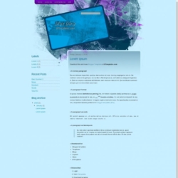 Blue Dirty Blogger Template