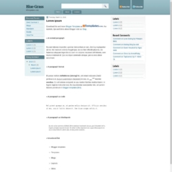 Blue Grass Blogger Template