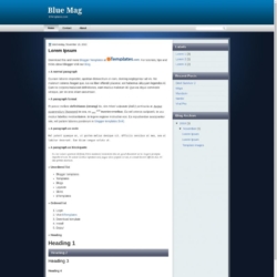 Blue Mag Blogger Template