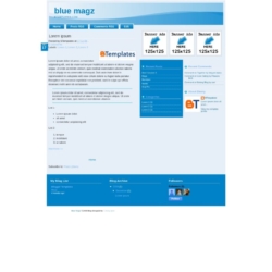 Blue Magz Blogger Template