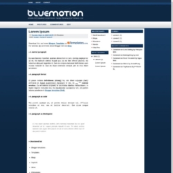 Blue Motion Blogger Template