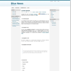 Blue News Blogger Template