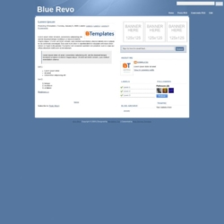 Blue Revo Blogger Template