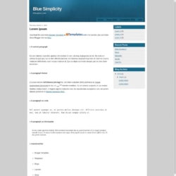 Blue Simplicity Blogger Template