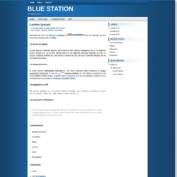 Blue Station Blogger Template