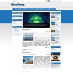 BluePress Blogger Template